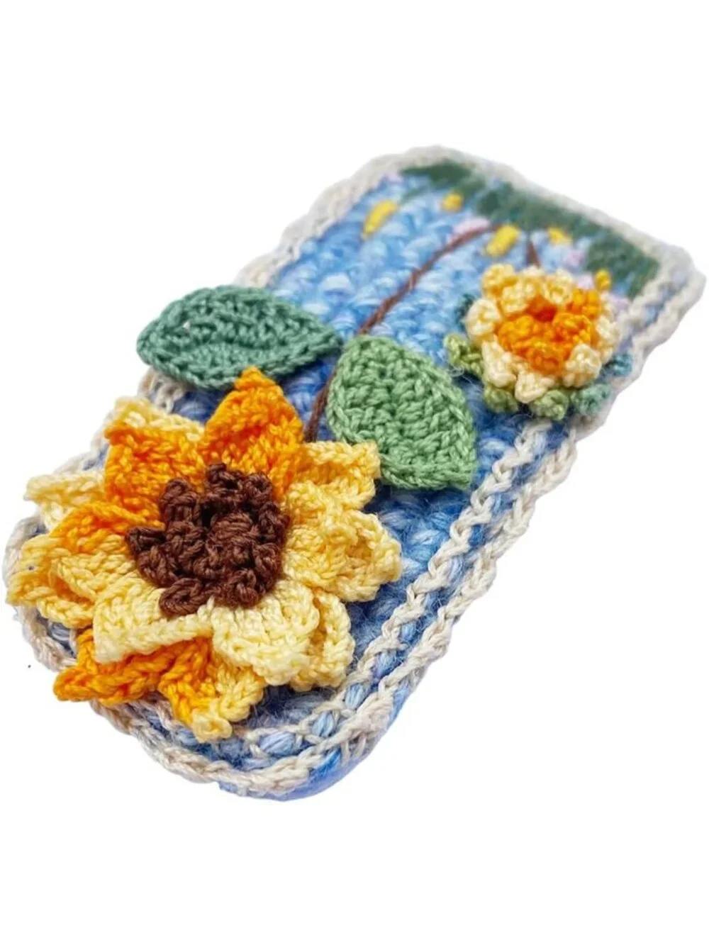 Handmade Micro-Hook Crocheted Hair Barrettes | Unique Yarn Hair Clips for Women